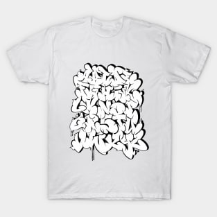 Graffiti ABC - Alphapet Series #1 - Bubbles - white T-Shirt
